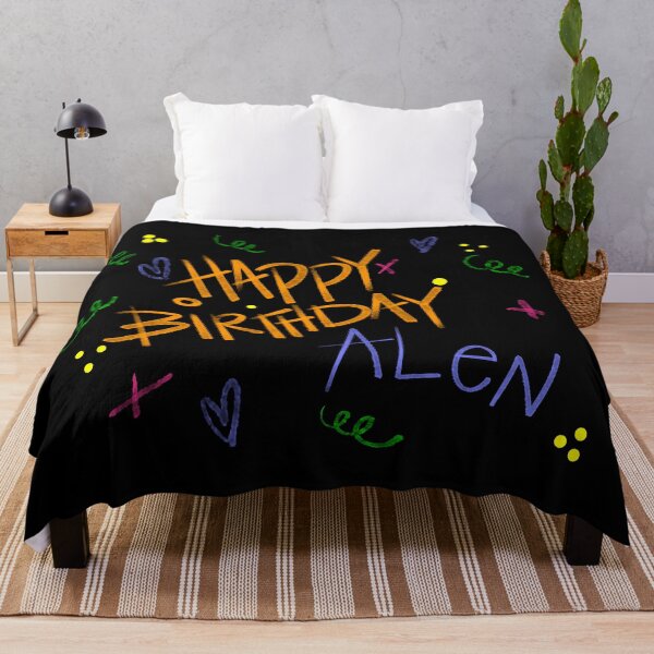 Item preview, HAPPY BIRTHDAY ALEN CUSTOM NAME designed and sold by GIVENGRACE.ART.