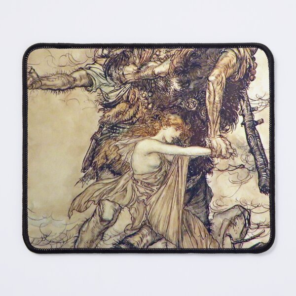 Item preview, Fasolt Seizes Freya - Wagner's Ring Cycle - Arthur Rackham designed and sold by forgottenbeauty.