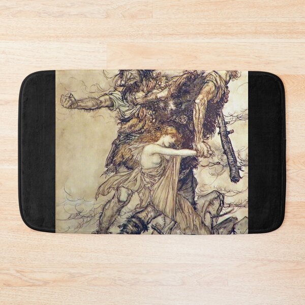 Item preview, Fasolt Seizes Freya - Wagner's Ring Cycle - Arthur Rackham designed and sold by forgottenbeauty.