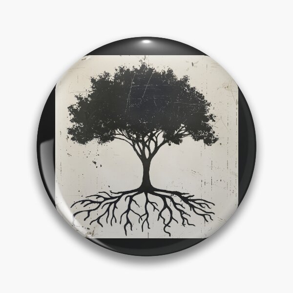 Item preview, tree and roots in black and white designed and sold by Ztudio.
