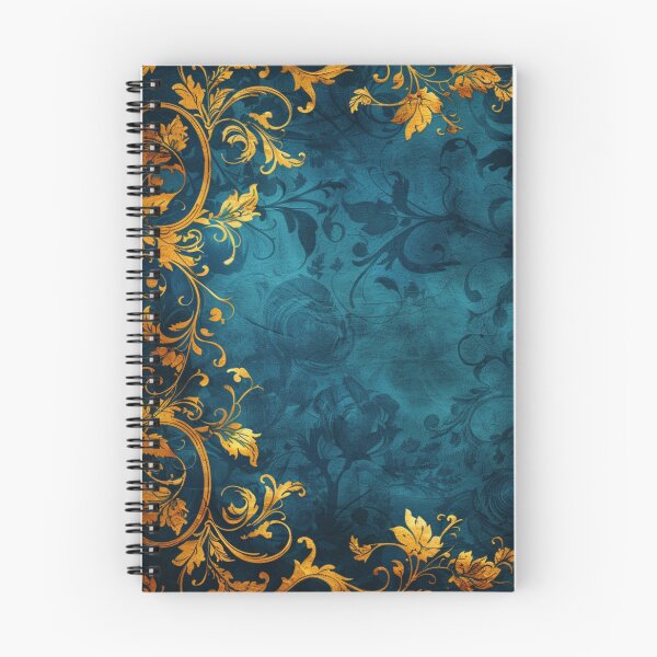 Item preview, Opulent Gold Foliage on Teal Background, beautiful, fantasy، light blue, gold, Decoupage Vintage Style designed and sold by GhadeerGhonaim.