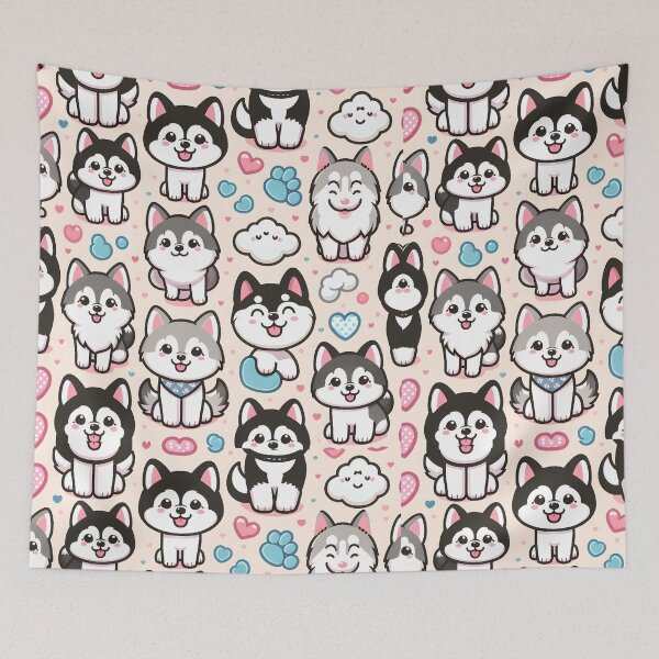 Item preview, Lindo patrón de cachorro husky designed and sold by Travelcases.
