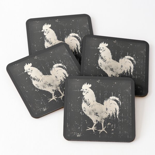 Item preview, rooster in black and white designed and sold by Ztudio.