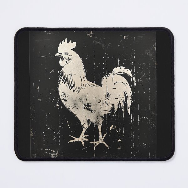 Item preview, rooster in black and white designed and sold by Ztudio.