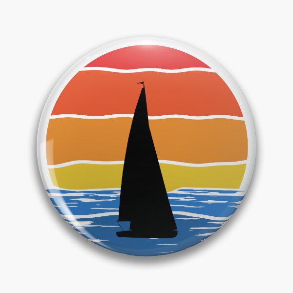 Item preview, Retro Ocean Sunset with Sailboat designed and sold by Zachary Pugh.