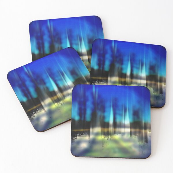 Item preview, Blurred focus abstract in blue and green designed and sold by Robyn Eggs Art.