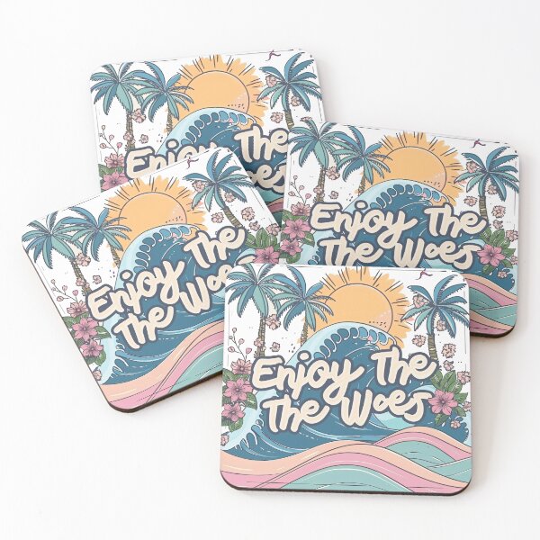 Item preview, Enjoy the Waves - Tropical Retro Vibes designed and sold by Anarodic.
