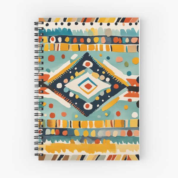 Item preview, Traditional Kilim Indian Pattern, Ethnic Geometric Abstract Scandinavian Design in Watercolor Painting, Diamond Shap designed and sold by MyArt23.
