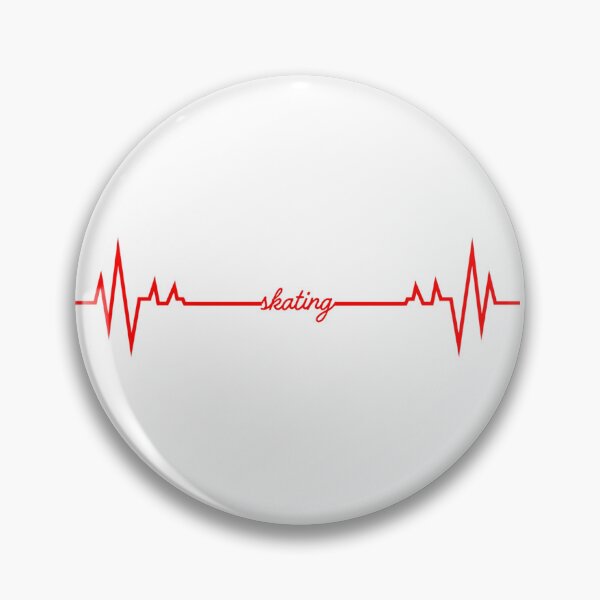 Item preview, Skating Heartbeat (red)  designed and sold by AnythingGOE.