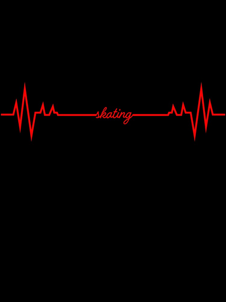 Thumbnail 7 of 7, Oversized T-Shirt, Skating Heartbeat (red) designed and sold by AnythingGOE.