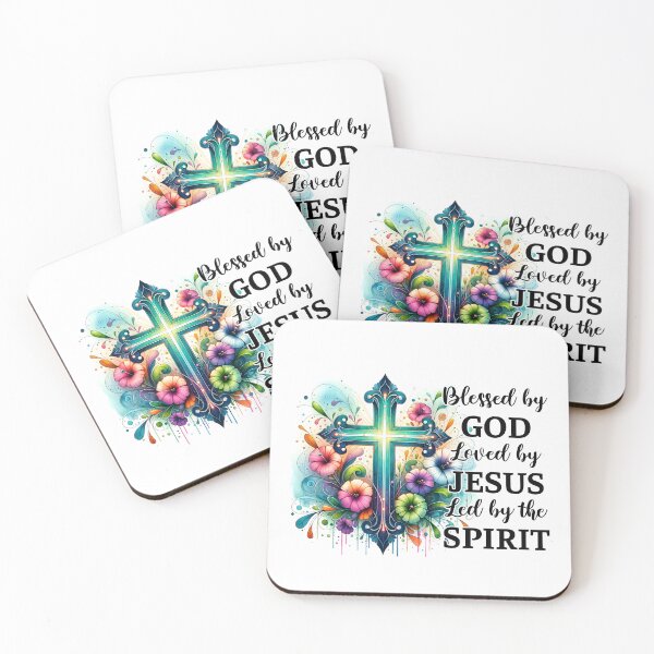 Item preview, Blessed By God, Loved By Jesus, Led By The Spirit designed and sold by ANewGlory.
