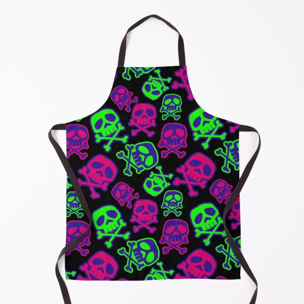 Item preview, Old School Punk Rock Skull Pattern: Toxic Stripes designed and sold by muskitt.