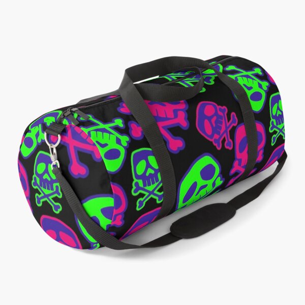 Item preview, Old School Punk Rock Skull Pattern: Toxic Stripes designed and sold by muskitt.