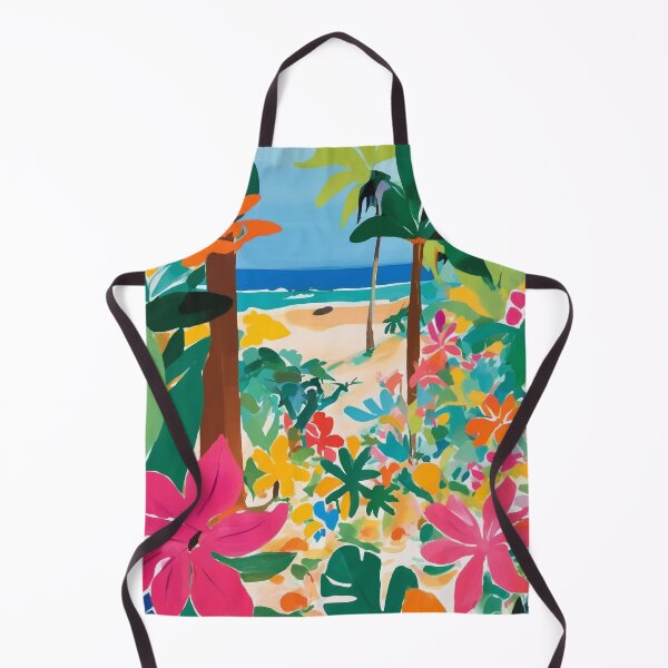 Item preview, Colorful Beach Entrance, Tropical Flowers and Plants designed and sold by PalmitoDecor.