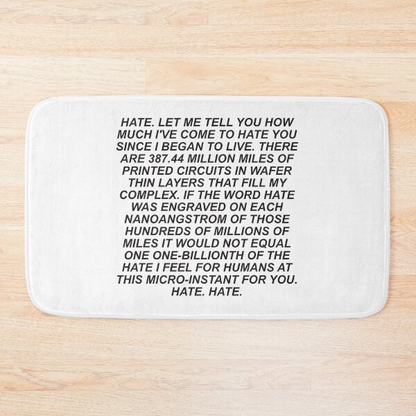 Item preview, I Have No Mouth, and I Must Scream  AM Hate monologue  designed and sold by VILLIZE.