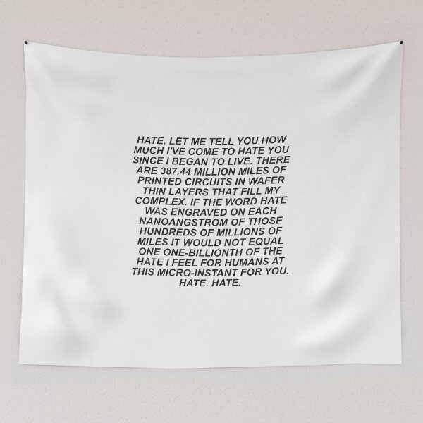 Item preview, I Have No Mouth, and I Must Scream  AM Hate monologue  designed and sold by VILLIZE.