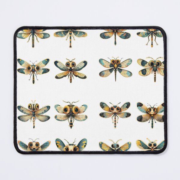 Item preview, Cute Dragonfly Pattern: funny Insect Art designed and sold by nshaltiel.