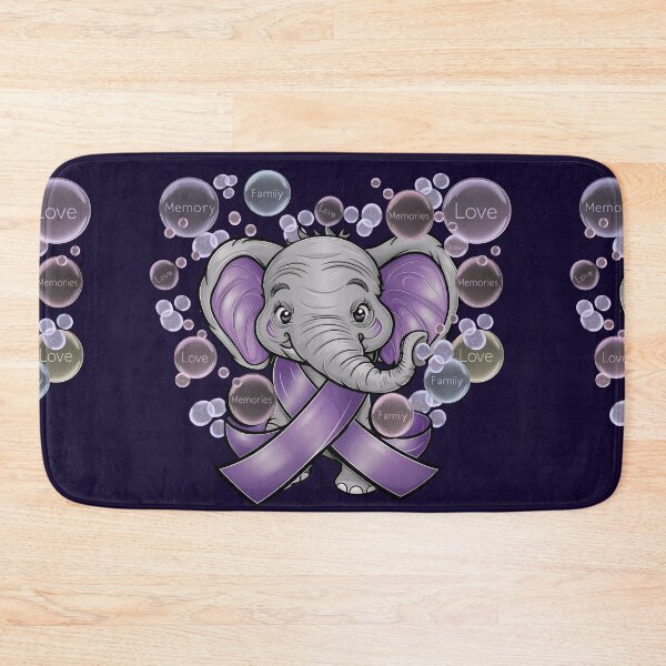 Item preview, Alzheimers Awareness & Support Purple Elephant designed and sold by tamdevo1.
