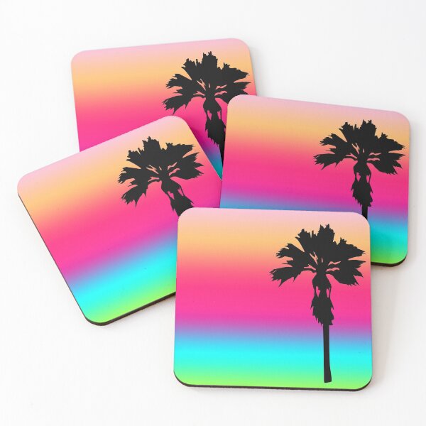 Item preview, Tropical Sunset With Palm Tree Silhouette designed and sold by jaggerstudios.