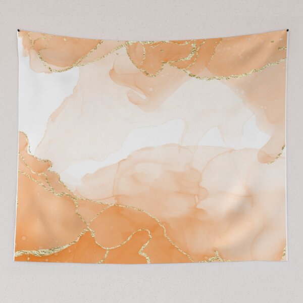 Item preview, Orange Wave Abstract Vibrant Modern Art designed and sold by onesarcastic.