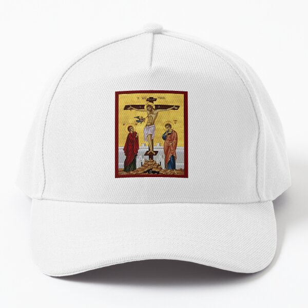 Item preview, Retro Greek Eastern Orthodox Jesus Christ Pantokrator Cross designed and sold by zptees.
