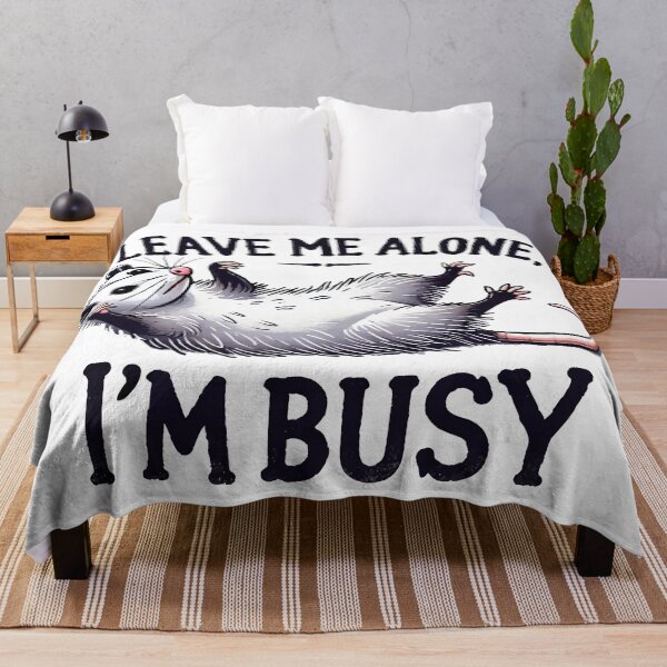 Item preview, Leave Me Alone, I'm Busy (black text) designed and sold by OlivDesignsCo.