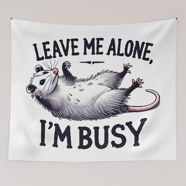 Item preview, Leave Me Alone, I'm Busy (black text) designed and sold by OlivDesignsCo.