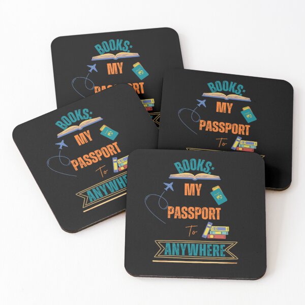 Item preview, Copy of "Books: My Passport to Anywhere" designed and sold by LiteraryPaws.