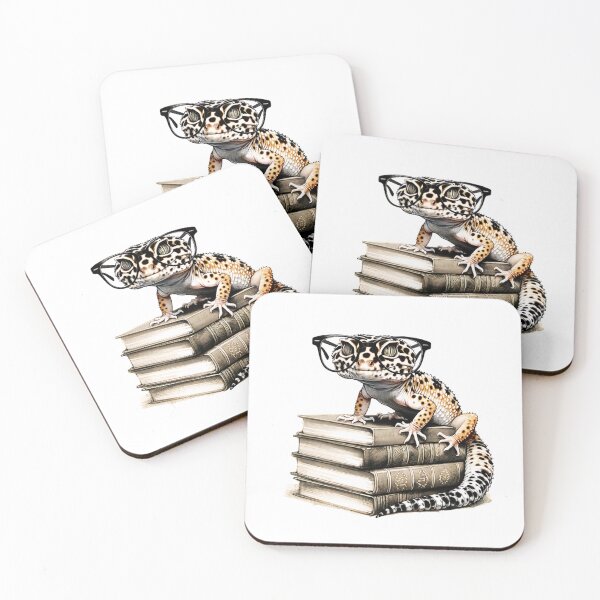 Item preview, Leopard Gecko And Books designed and sold by TheAnimalZ00.