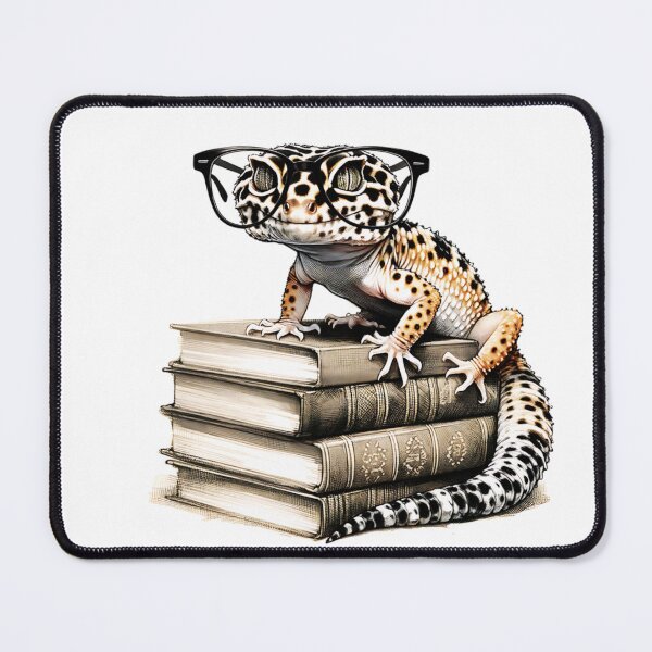 Item preview, Leopard Gecko And Books designed and sold by TheAnimalZ00.