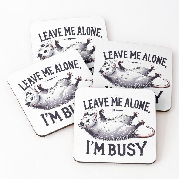 Item preview, Leave Me Alone, I'm Busy (black text) designed and sold by OlivDesignsCo.