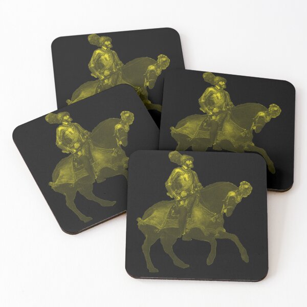 Item preview, Copy of Copy of Titian / Equestrian Portrait of Charles V / Emperor Charles V on Horseback / Charles V at Mühlberg / Black and Yellow designed and sold by pelagio.