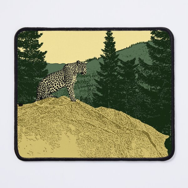 Item preview, Jaguar in a pine forest designed and sold by feedthewallart.