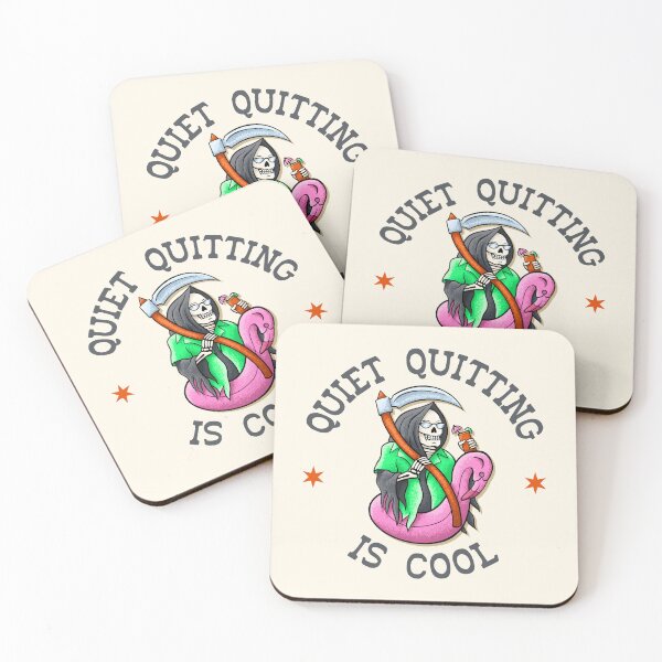 Item preview, Quiet Quitting Is Cool - American Traditional Flash Tattoo Style designed and sold by Picket Club.