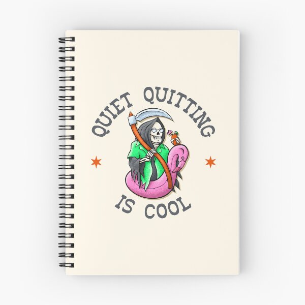 Item preview, Quiet Quitting Is Cool - American Traditional Flash Tattoo Style designed and sold by Picket Club.