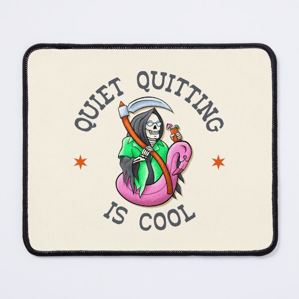 Item preview, Quiet Quitting Is Cool - American Traditional Flash Tattoo Style designed and sold by Picket Club.