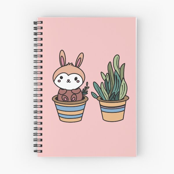 Item preview, Cute Bunny and Plant Pot Art - Fun and Playful Design designed and sold by MMGdigi.