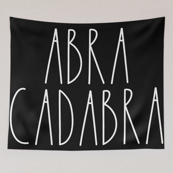 Item preview, Abra Cadabra White Rae Dunn Inspired Farmhouse Decor designed and sold by FineElephant.