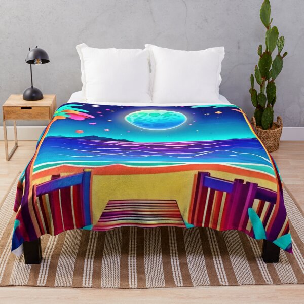 Item preview, Moonlit Beach Colors designed and sold by Health And Fitness Posts e-Store.