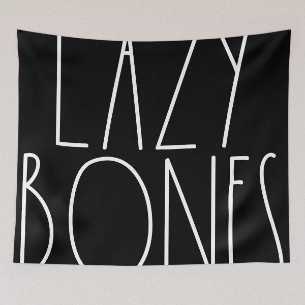 Item preview, Lazy Bones White Rae Dunn Inspired Farmhouse Decor designed and sold by FineElephant.