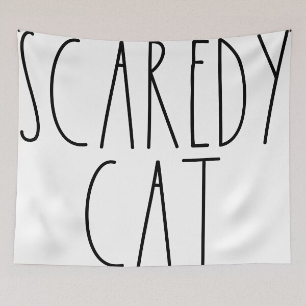 Item preview, Scaredy Cat Rae Dunn Inspired Farmhouse Decor designed and sold by FineElephant.