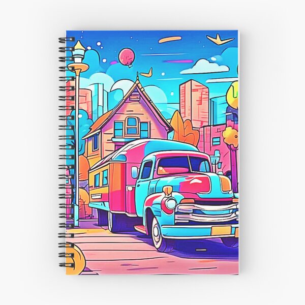 Item preview, Colorful Truck & City House Parking designed and sold by Health And Fitness Posts e-Store.
