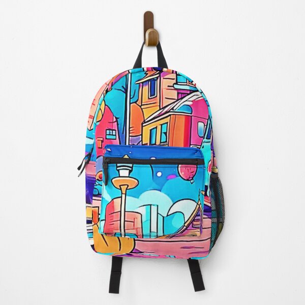 Item preview, Colorful Truck & City House Parking designed and sold by Health And Fitness Posts e-Store.