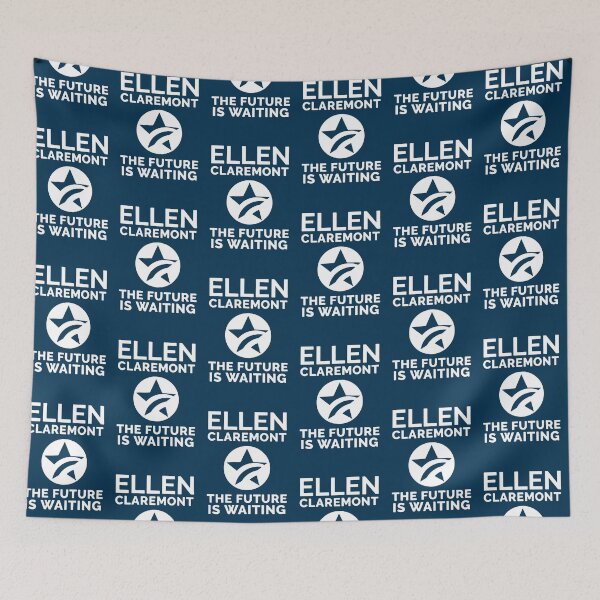 Item preview, Red, White and Royal Blue Ellen Claremont Poster designed and sold by baranskini.