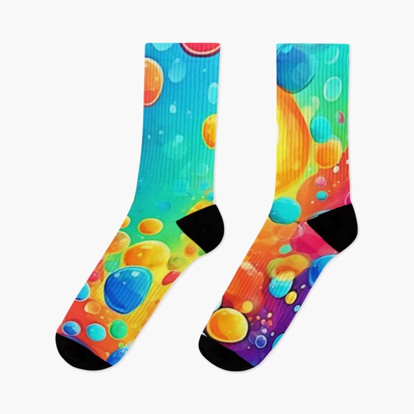 Item preview, Colorful Bubbles Floating Art designed and sold by Health And Fitness Posts e-Store.