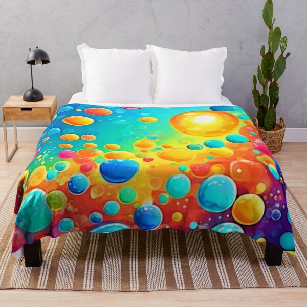 Item preview, Colorful Bubbles Floating Art designed and sold by Health And Fitness Posts e-Store.