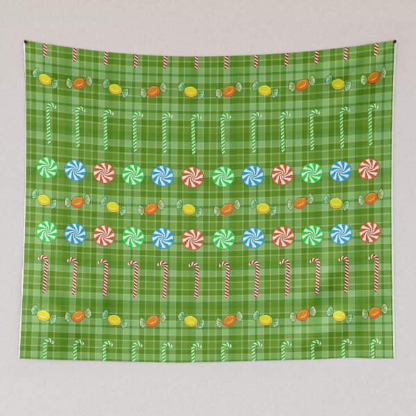 Item preview, Green Merry Christmas Candy Canes designed and sold by Sartoris Art.