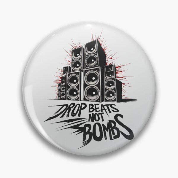 Item preview, Drop beats not bombs, DJs gifts. designed and sold by paulo silveira.