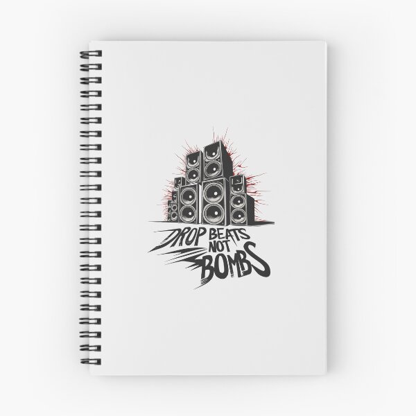 Item preview, Drop beats not bombs, DJs gifts. designed and sold by paulo silveira.