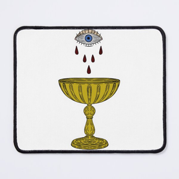 Item preview, Medieval Style, Traditional Tattoo, Crying Eye and Chalice - Sticker  designed and sold by BeanieWeanie69.